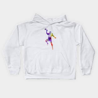 American football in watercolor Kids Hoodie